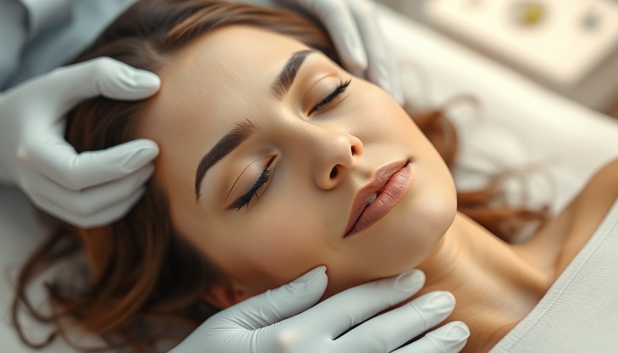 Professional skincare treatment for a symmetrical face in a clinic.