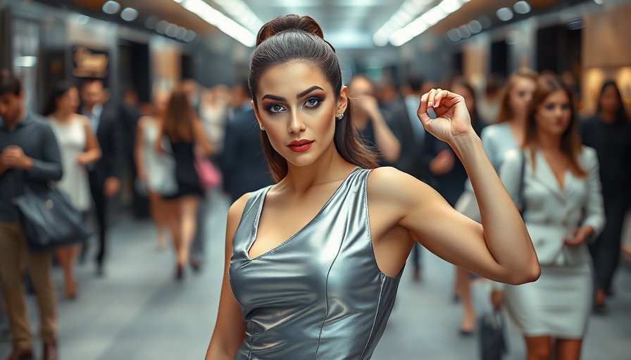 Chappell Roan's Pierced Nails showcased in a metallic silver dress with bold makeup.
