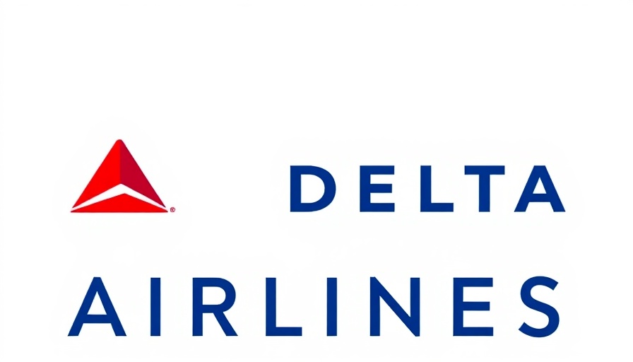 Delta Airlines logo on white background.