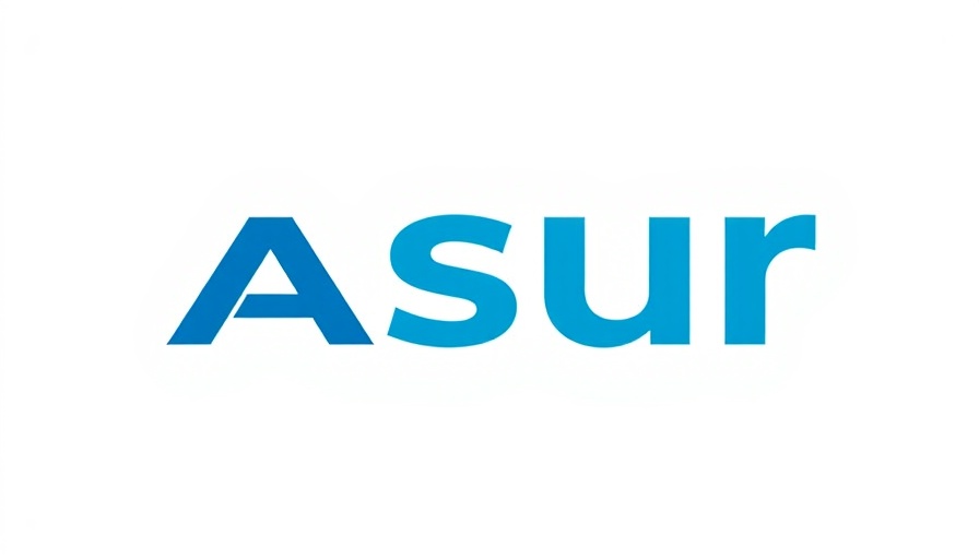 ASUR logo with blue and green text on white background.