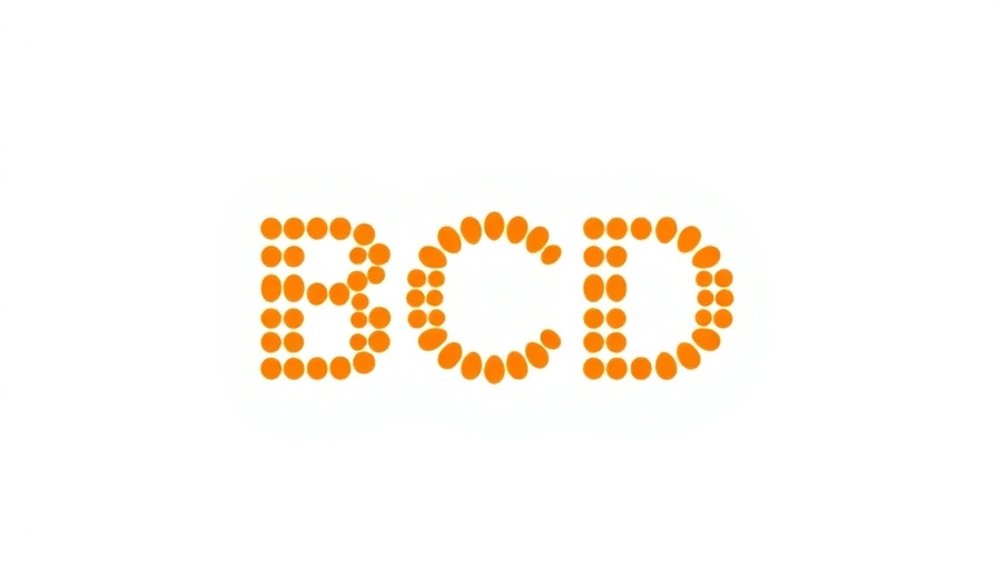 Logo of BCD with red and orange dots.