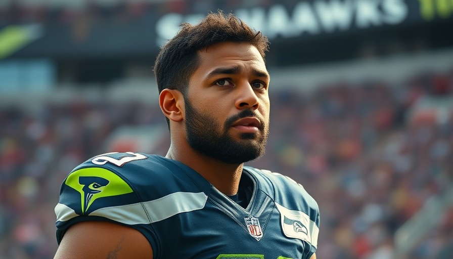 Seahawks trade Geno Smith concept, football player looking thoughtful.