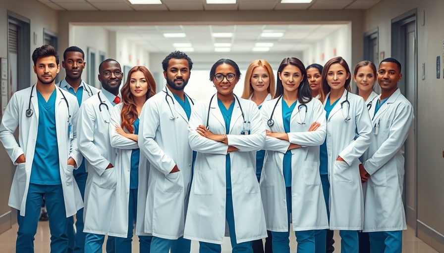 Diverse medical faculty addressing teaching shortage in education.