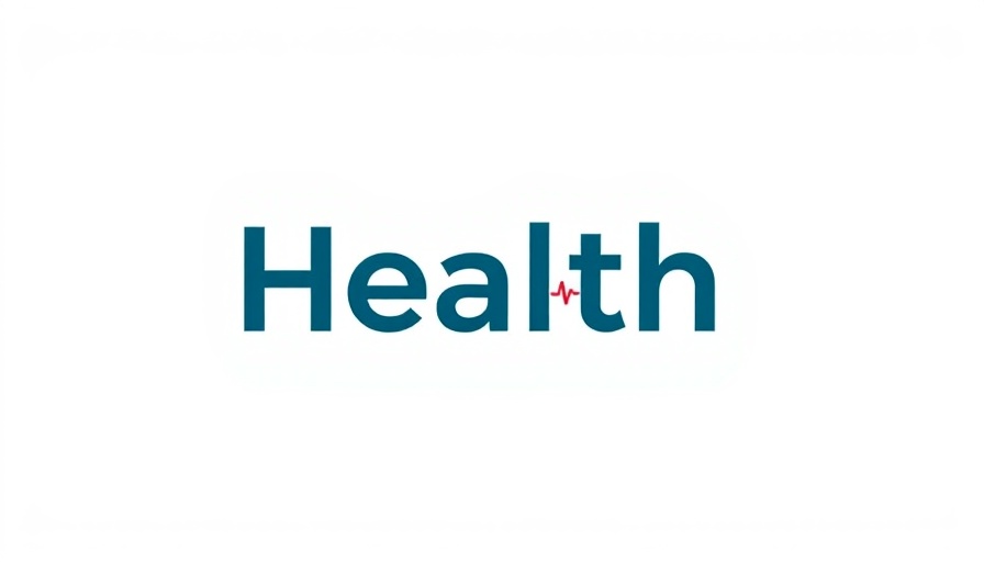 Health-themed logo with heartbeat line and text.