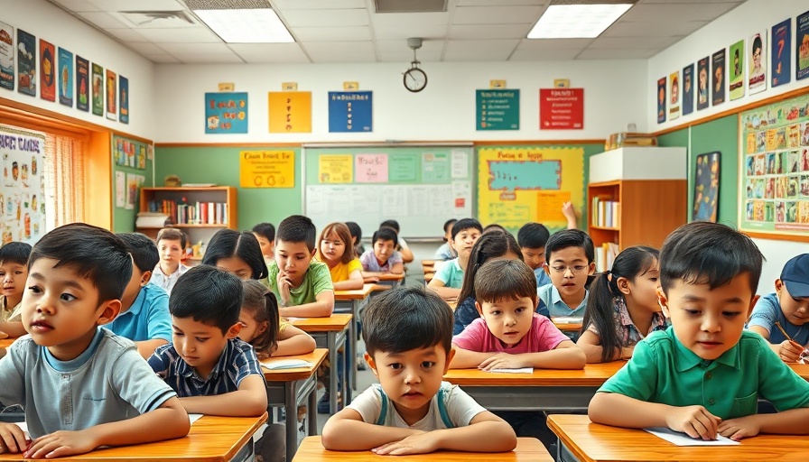 Elementary classroom depicting potential impact of Trump cuts to Department of Education.
