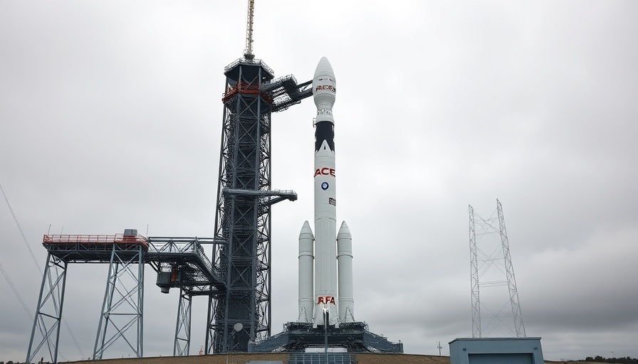 SpaceX Falcon 9 delay, rocket on launch pad with cloudy sky.