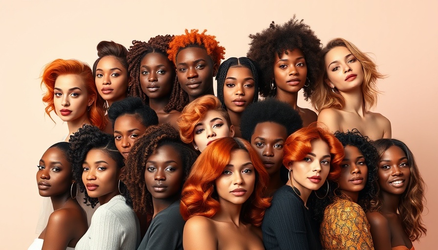 Copper Hair Trend 2025 collage with diverse hairstyles.