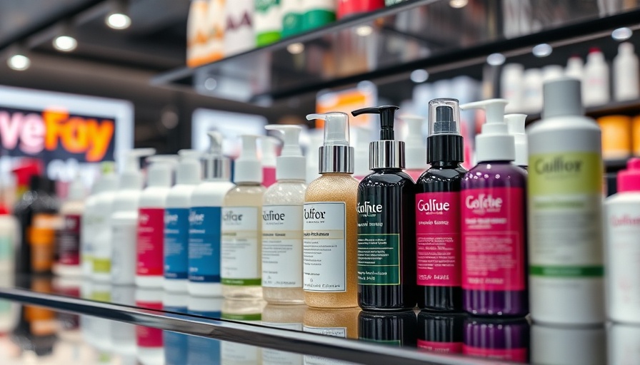Close-up of beauty products related to U.S. tariffs.