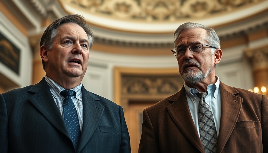 Democratic Party's strategy change discussion by middle-aged men in suits.
