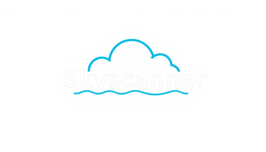Minimalistic Skyscanner logo representing flight price drops.