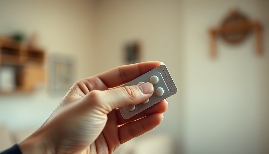 Close-up of hand with contraceptive pills and water glass, potential side effects.
