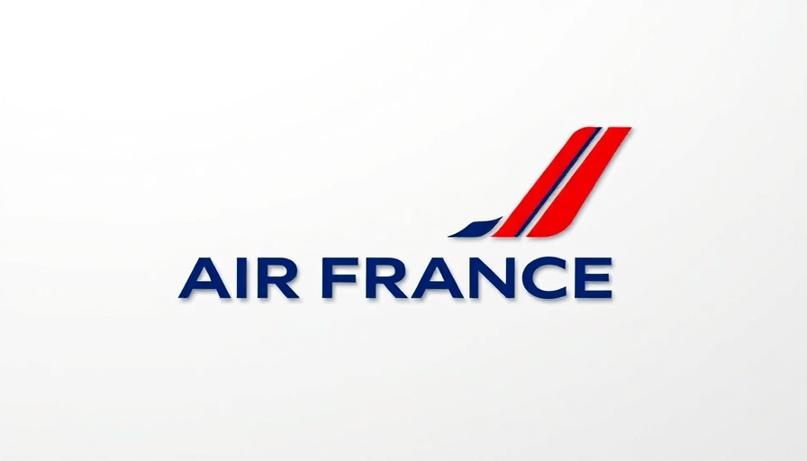 Air France logo in a sleek and modern design against a white background.