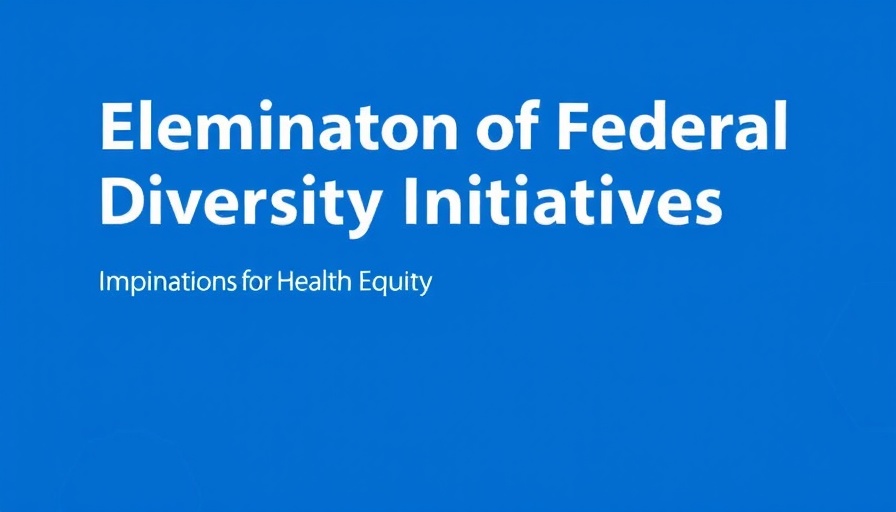 Elimination of federal diversity initiatives document cover with blue background