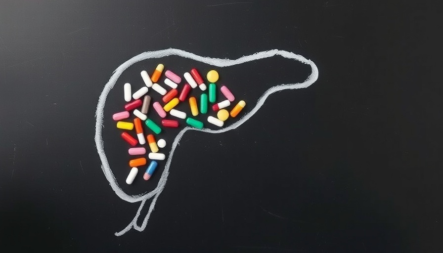 Pancreas outline with pills illustrating KRAS-targeted therapy in pancreatic cancer.