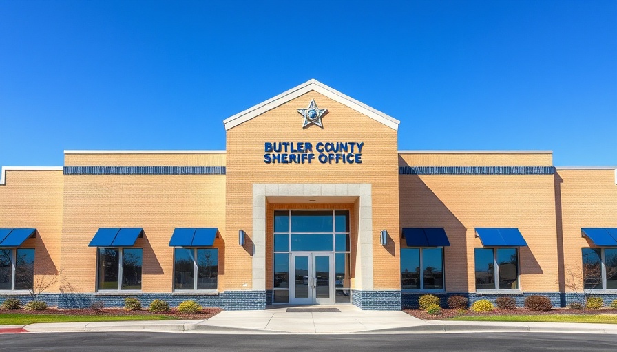 Butler County Sheriff's Office building exterior, settlement in class action lawsuit Butler County.