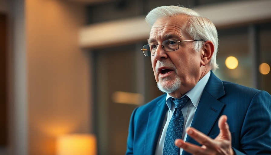 Elderly man in a suit speaking on defunding the U.S. Department of Education.