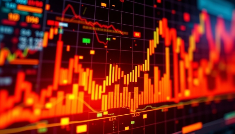 Dynamic financial graph illustrating stock market recovery after earnings reactions.