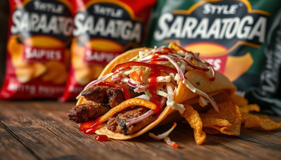 Menu item at Great American Ball Park featuring BBQ Walking Taco.