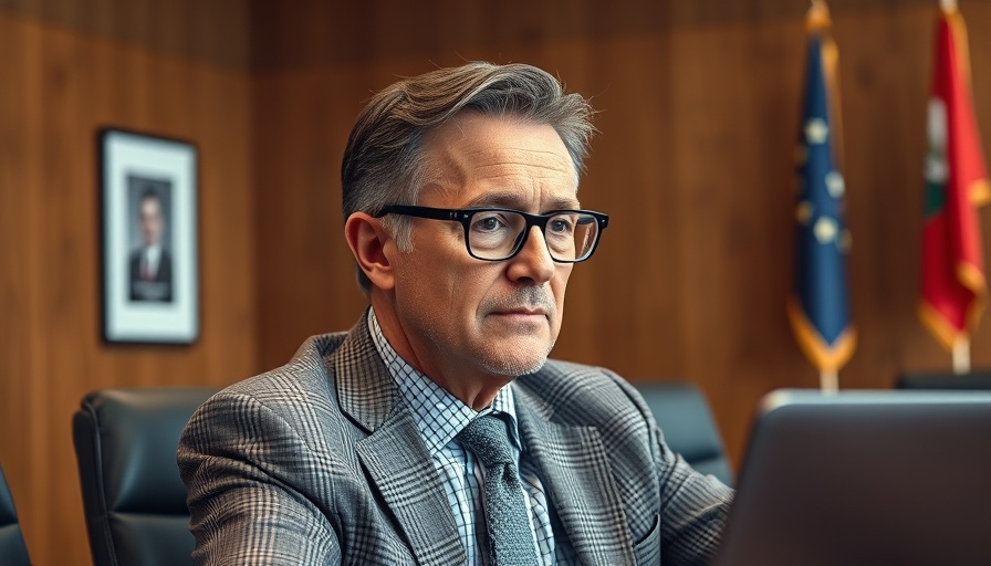 Ohio Teachers' Pension Fund Crisis meeting, focused man at desk.