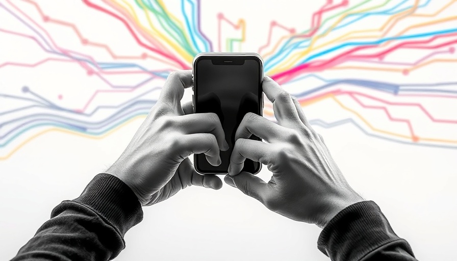 Hands holding smartphone symbolizing misinformation discourse distraction