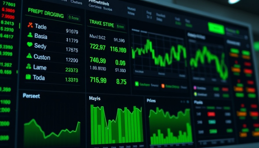 Financial dashboard showing bond market trends and stability.