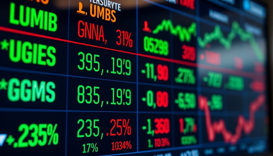 Mortgage rates and bonds on financial dashboard showing post-Fed trade impact.