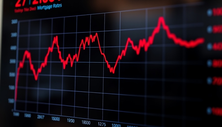 Graph showing daily mortgage rates trends with percentage changes.