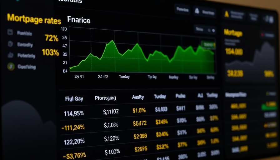 Mortgage rates recover after starting higher, shown on financial dashboard.