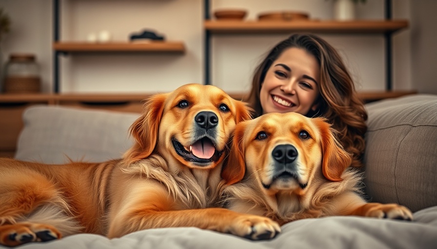 Woman relaxing with golden retriever highlighting the importance of self-love.