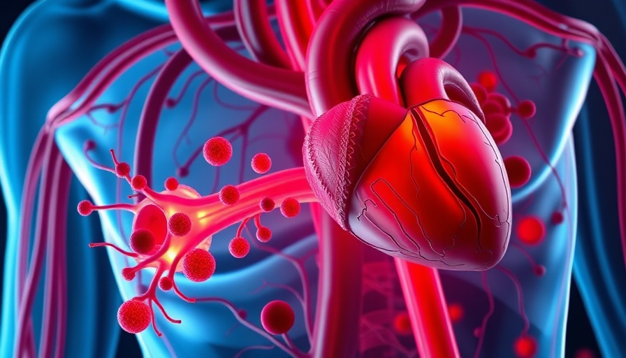 Illustration of an artery with cholesterol buildup and heart, depicting combining cholesterol-lowering drugs.