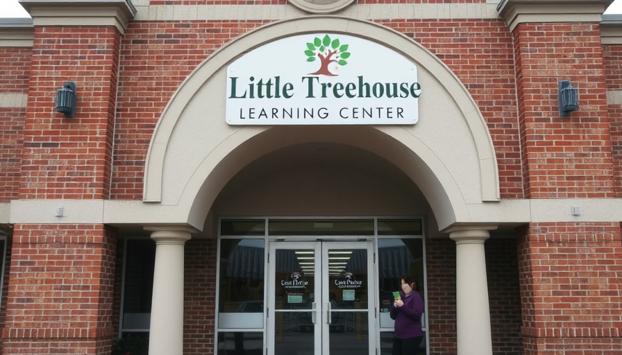 Little Treehouse Learning Center exterior with arched entrance.
