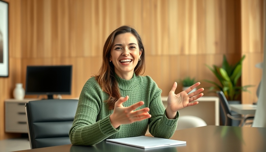 Enthusiastic woman discussing online mortgage approvals and denials