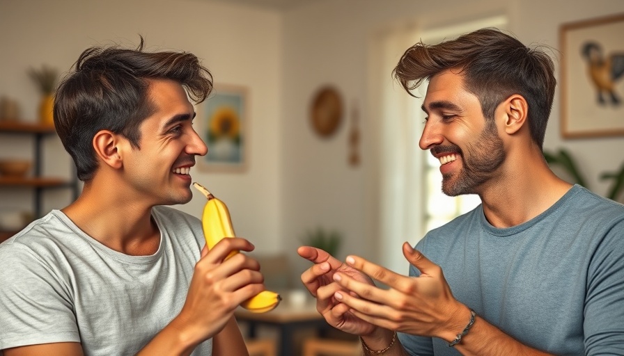 People debating banana peel dental myths indoors.