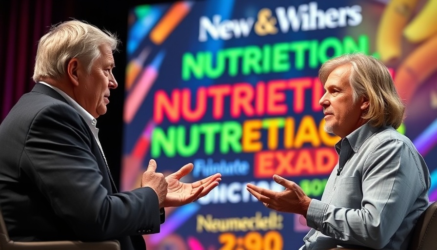 Discussion on Eat Your Age nutritional secrets on stage.