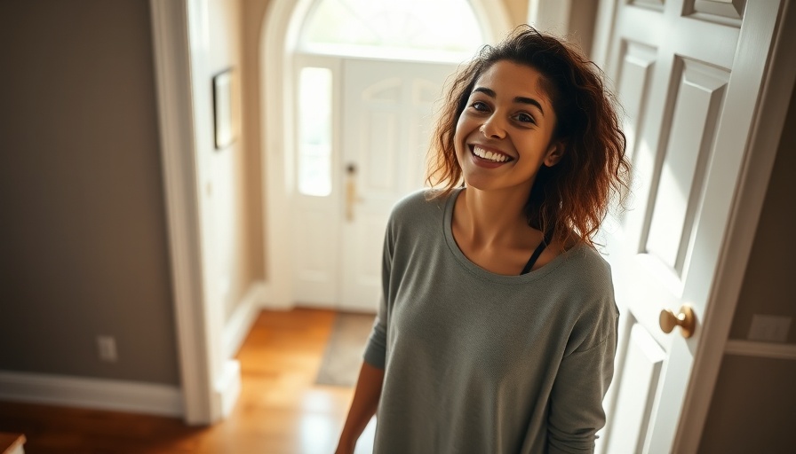 Nashville homeownership moment as woman enters her new home with excitement