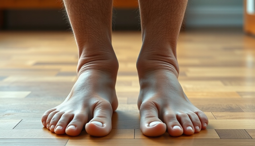 Swollen feet with dry skin, showcasing potential need for wearable furosemide delivery.