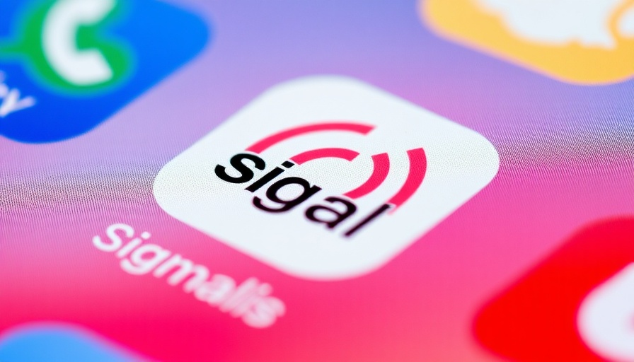 Signal app icon on phone screen with notifications.