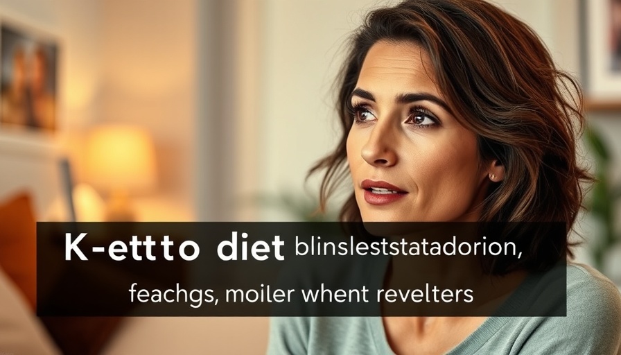 Woman discussing keto diet mental health benefits on video.