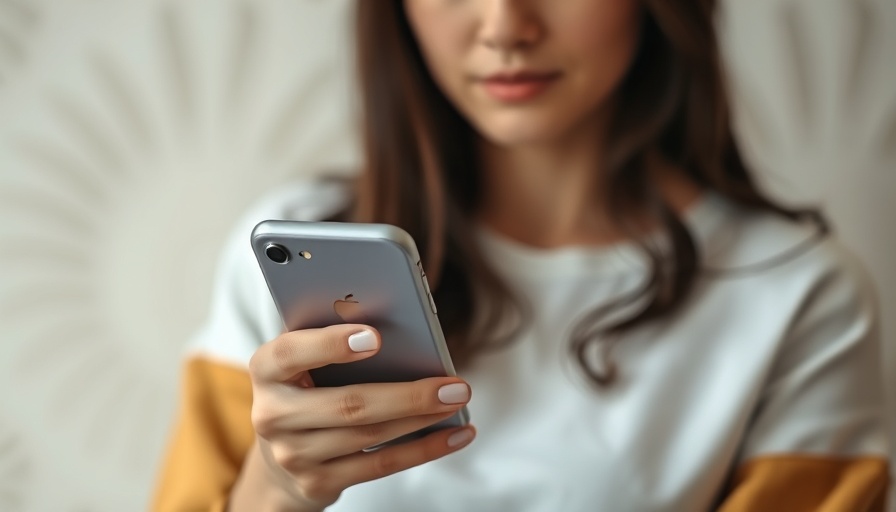 Young woman discusses screen addiction effects while holding smartphone.