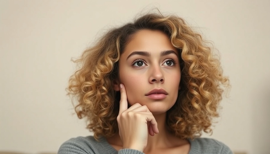 Thoughtful woman pondering signs of codependency.