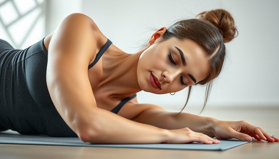 Neck strengthening exercises for pain relief, woman exercising on yoga mat.