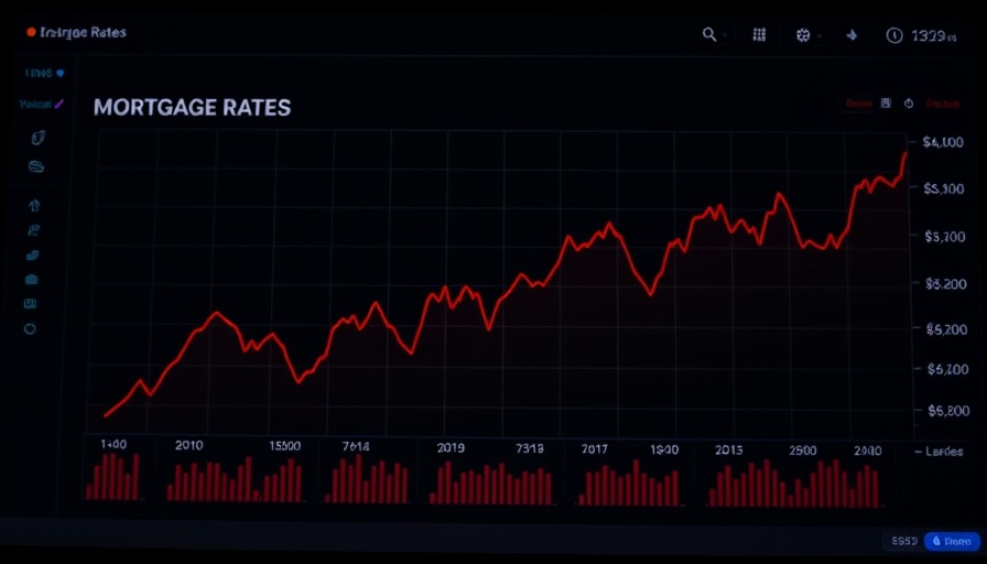 Mortgage rates dashboard showing trends and fluctuations.