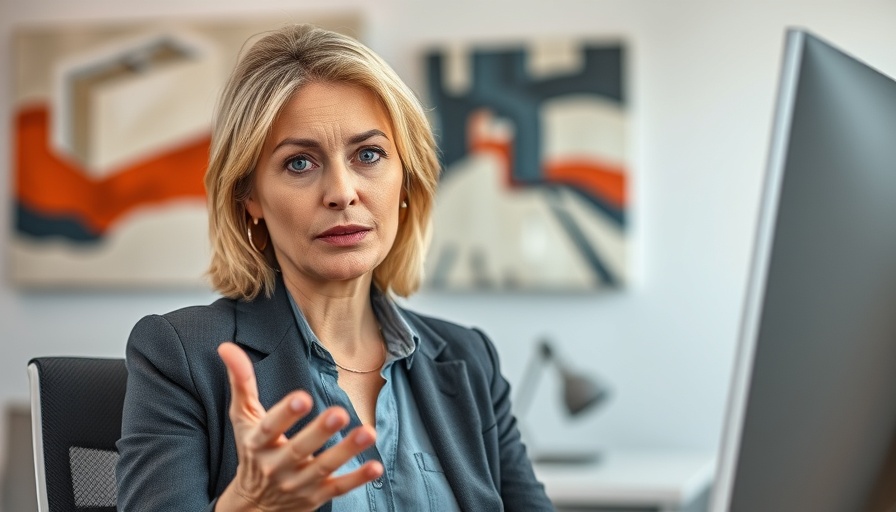 Signs Your Seller May Be Delusional: Woman gesturing in office.