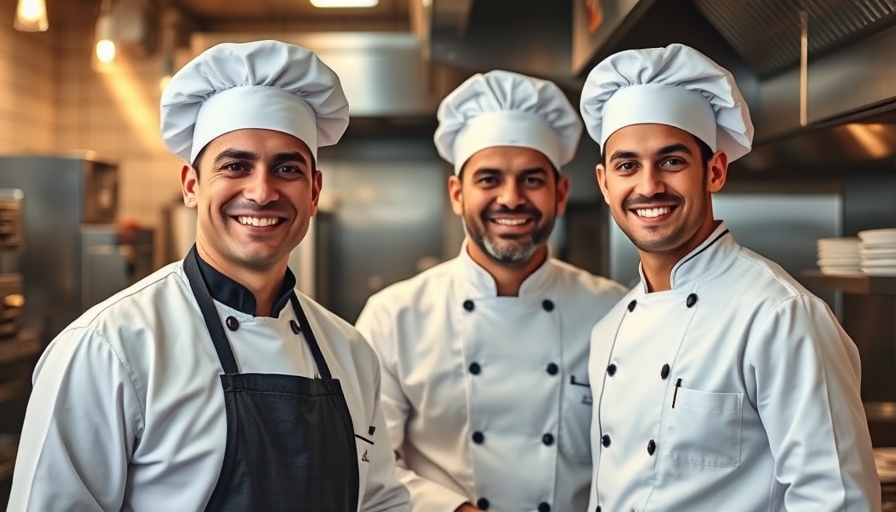 Professional chefs in kitchen during trip to Falmouth Cornwall.