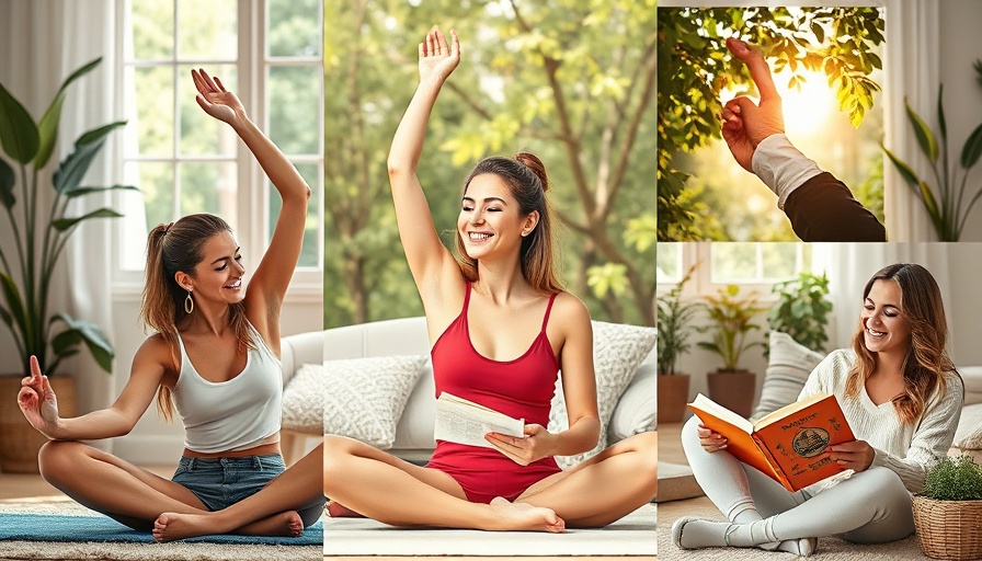 Collage depicting 10 healthy habits for a glow-up lifestyle.