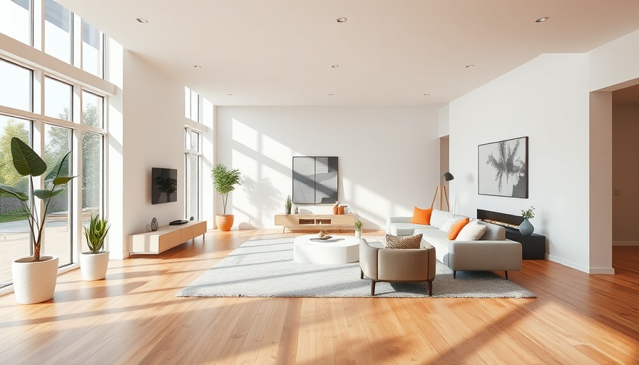 Modern living room transformation reflecting house flip strategies.