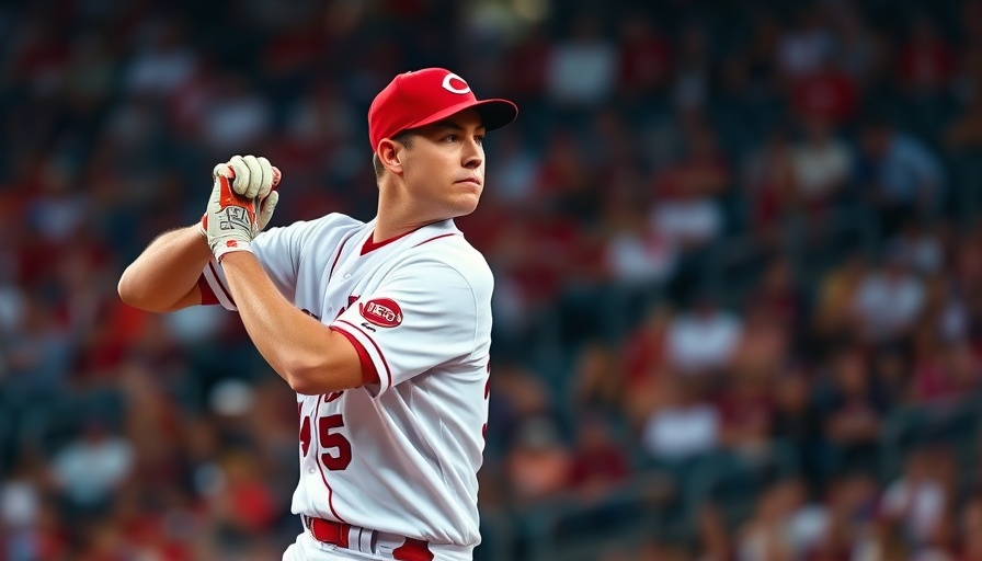 Cincinnati Reds pitcher preparing to throw ball, focused action.