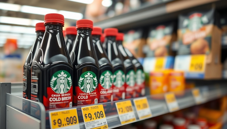 Starbucks cold brew prices reflecting tariffs on foreign-made goods.