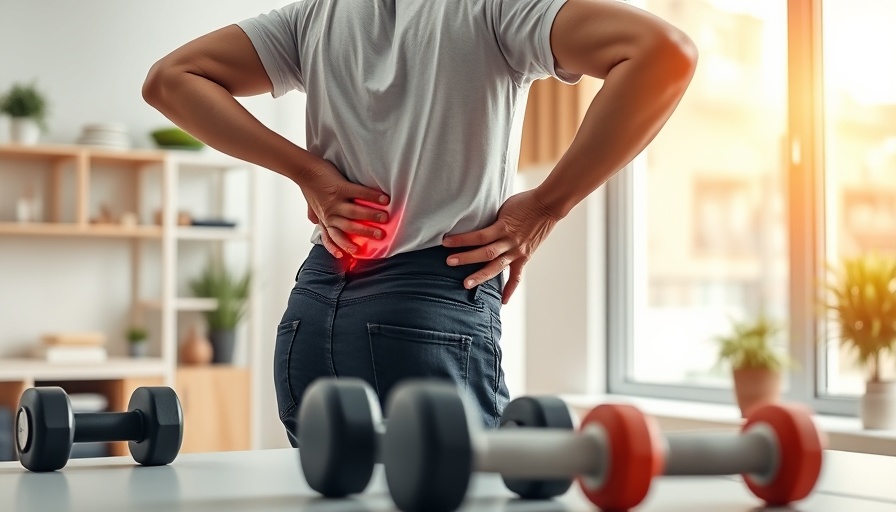 Therapist assisting patient in low back pain treatment.