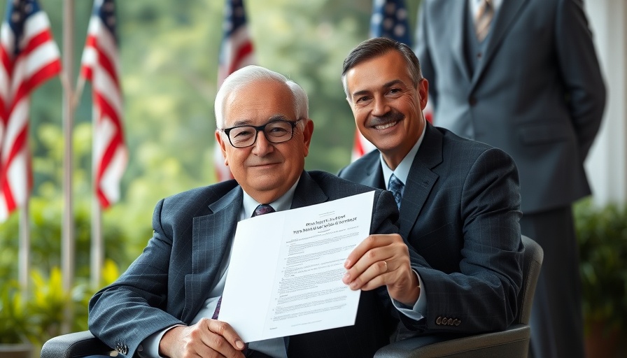 Trump new tariffs document display in garden ceremony.